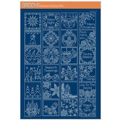 Tina Cox Christmas Elements Sampler A4 Groovi Plate