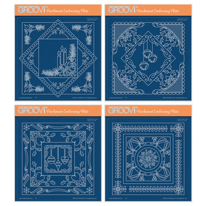 Tina's Christmas All in One A5 Square Groovi Plate Collection