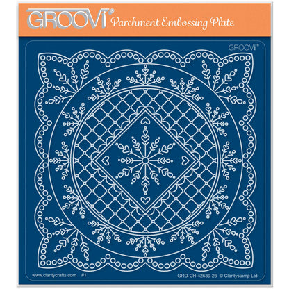 Snowflake - Christmas French Lace Midi Groovi Plate