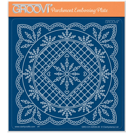 Snowflake - Christmas French Lace Midi Groovi Plate