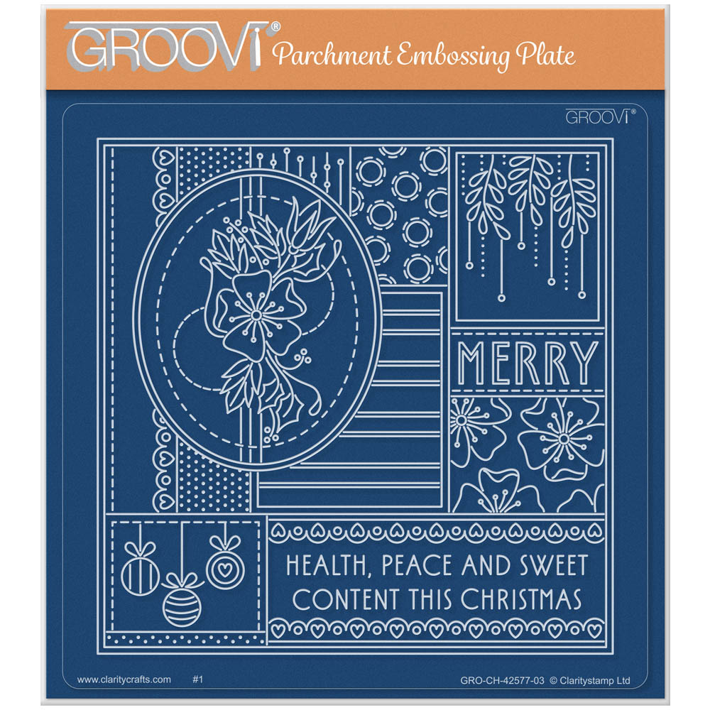 Tina's Christmas Flower - Easy Layout A5 Square Groovi Plate
