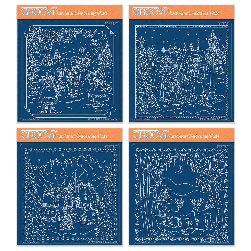 Linda's Enchanted Christmas A5 Square Groovi Plate Collection