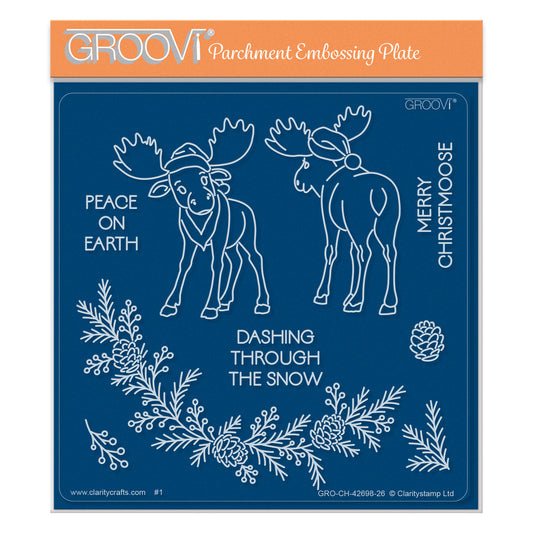 Barbara's Christmas Animals - Elk Midi Groovi Plate