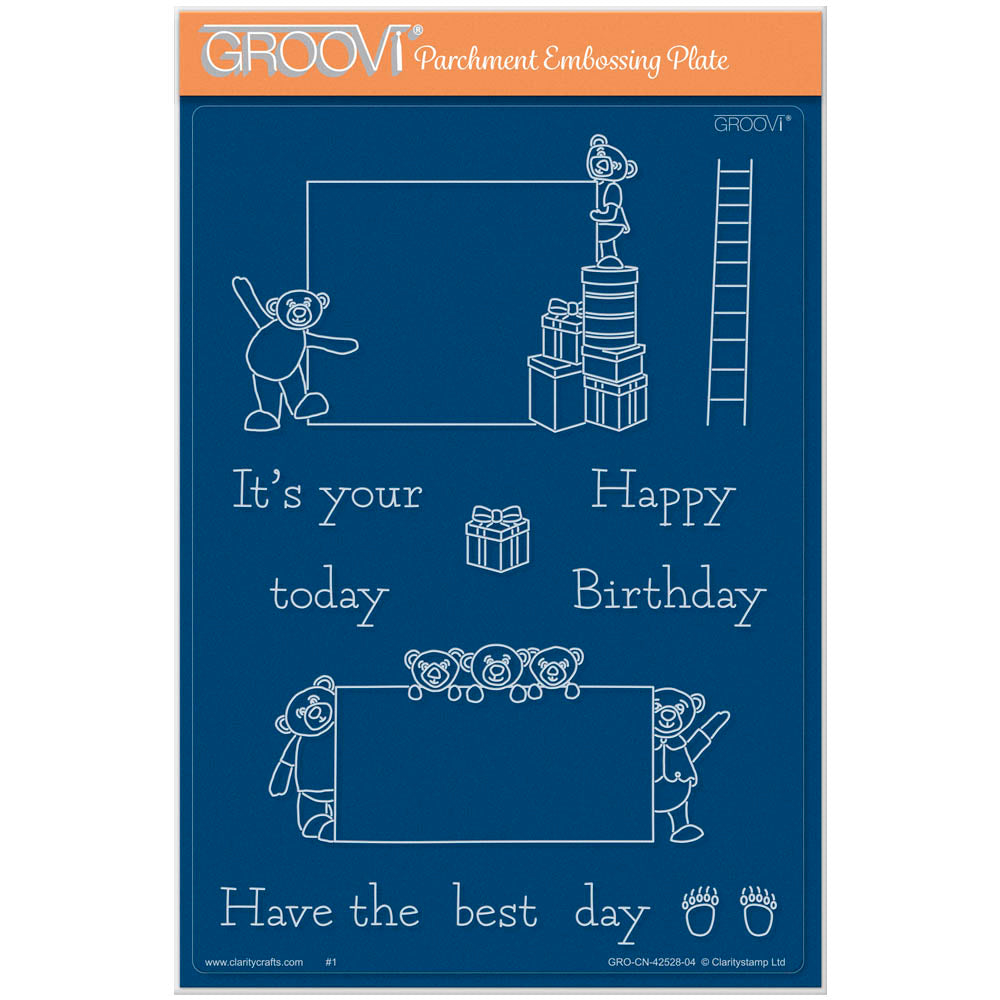 BIP the Bear Billboards A5 Groovi Plate