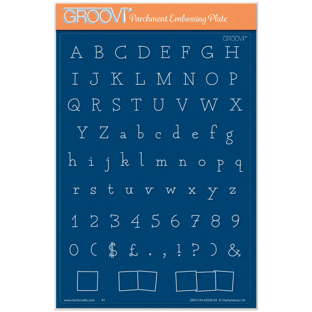 BIP the Bear Letterbox Alphabet A5 Groovi Plate