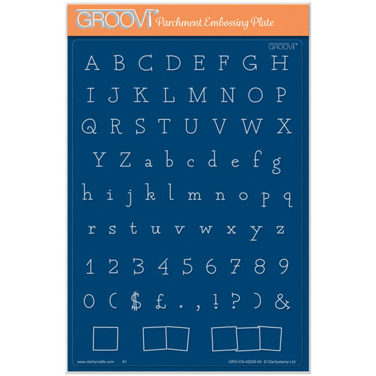 BIP the Bear Letterbox Alphabet A5 Groovi Plate