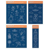 BIP the Bear Characters A5 Square & A6 Groovi Plate Collection with FREE Spacer Plate Worth £4.99