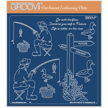 Linda's Friendship Narrowboat Accessories A5 Square Groovi Plate