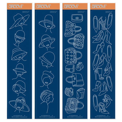 Hats, Bags & Shoes Groovi Border Plate Set