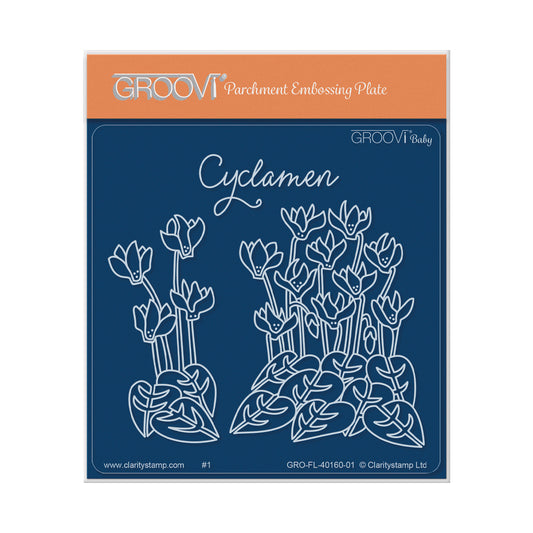 Cyclamen A6 Square Groovi Plate