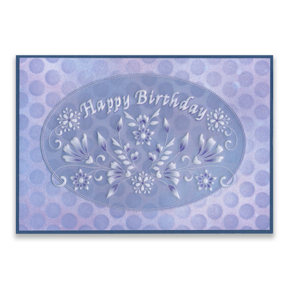 Floral Swirls & Corners 1 A4 Square Groovi Plate by Tina Cox