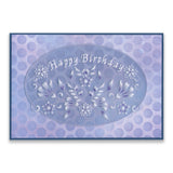 Floral Swirls & Corners 1 A4 Square Groovi Plate by Tina Cox