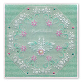 Floral Swirls & Corners A4sq Groovi Collection by Tina Cox with ii Book