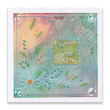 Floral Swirls & Corners A4sq Groovi Collection by Tina Cox with ii Book