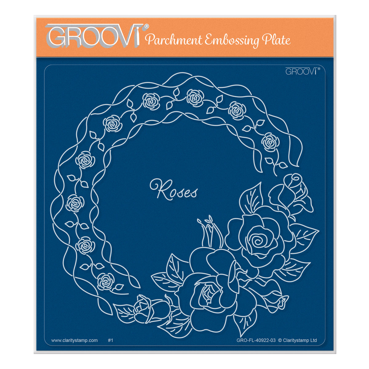 Linda's Roses & Lace A5 Square Groovi Plate
