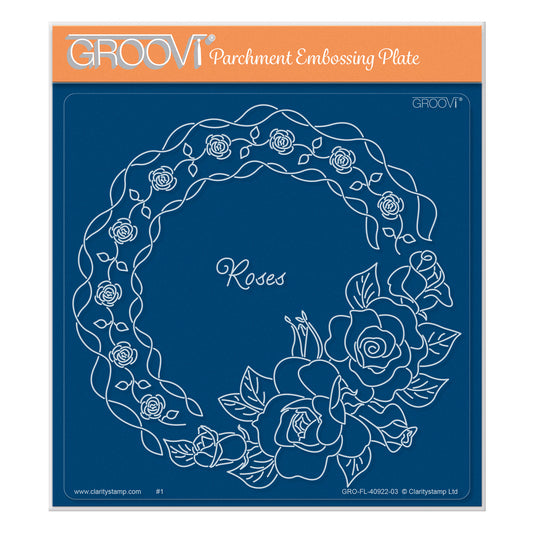 Linda's Roses & Lace A5 Square Groovi Plate