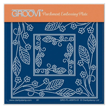 Tina's Forget Me Not Parchlet A6 Square Groovi Plate