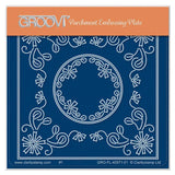 Tina's Aster Flowers Parchlet A6 Square Groovi Plate