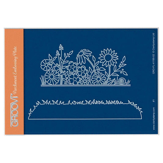 Daisy & Grass A6 Groovi Plate
