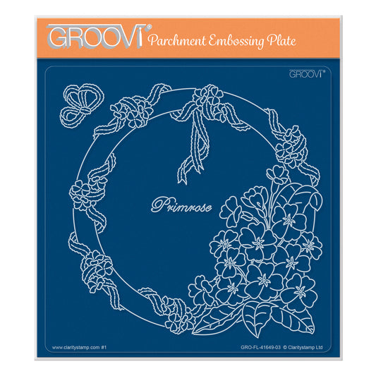 Linda's Primrose & Lace A5 Square Groovi Plate