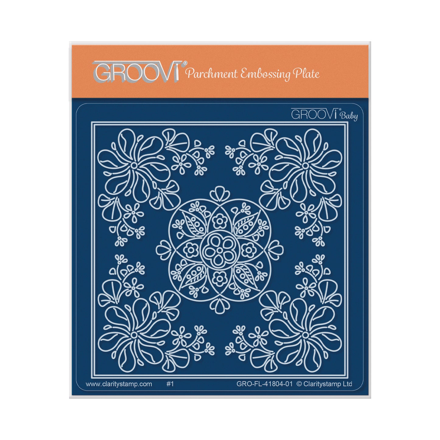 Flowerette Petal Parchlet A6 Square Groovi Plate