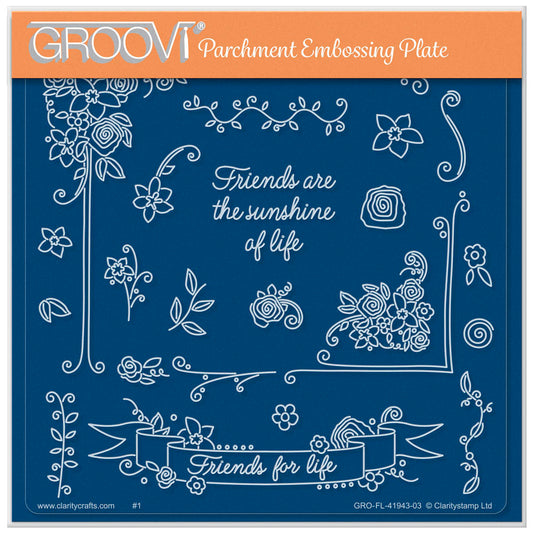 Barbara's SHAC Flower Framer A5 Square Groovi Plate