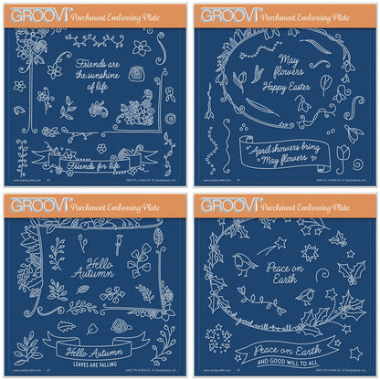 Barbara's SHAC Framers A5 Square Groovi Plate Collection