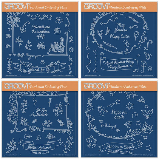 Barbara's SHAC Framers A5 Square Groovi Plate Collection