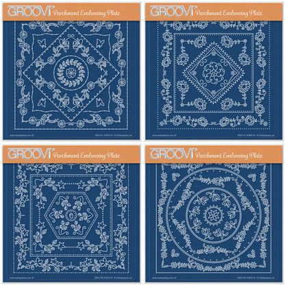 Jazz's Frames Through the Seasons A5 Square Groovi Plate Collection