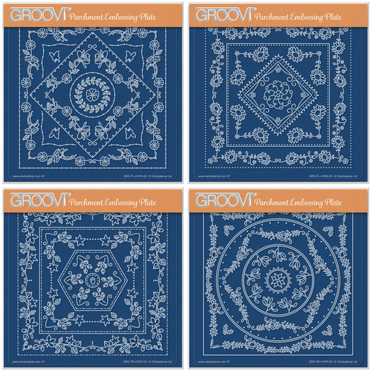 Jazz's Frames Through the Seasons A5 Square Groovi Plate Collection