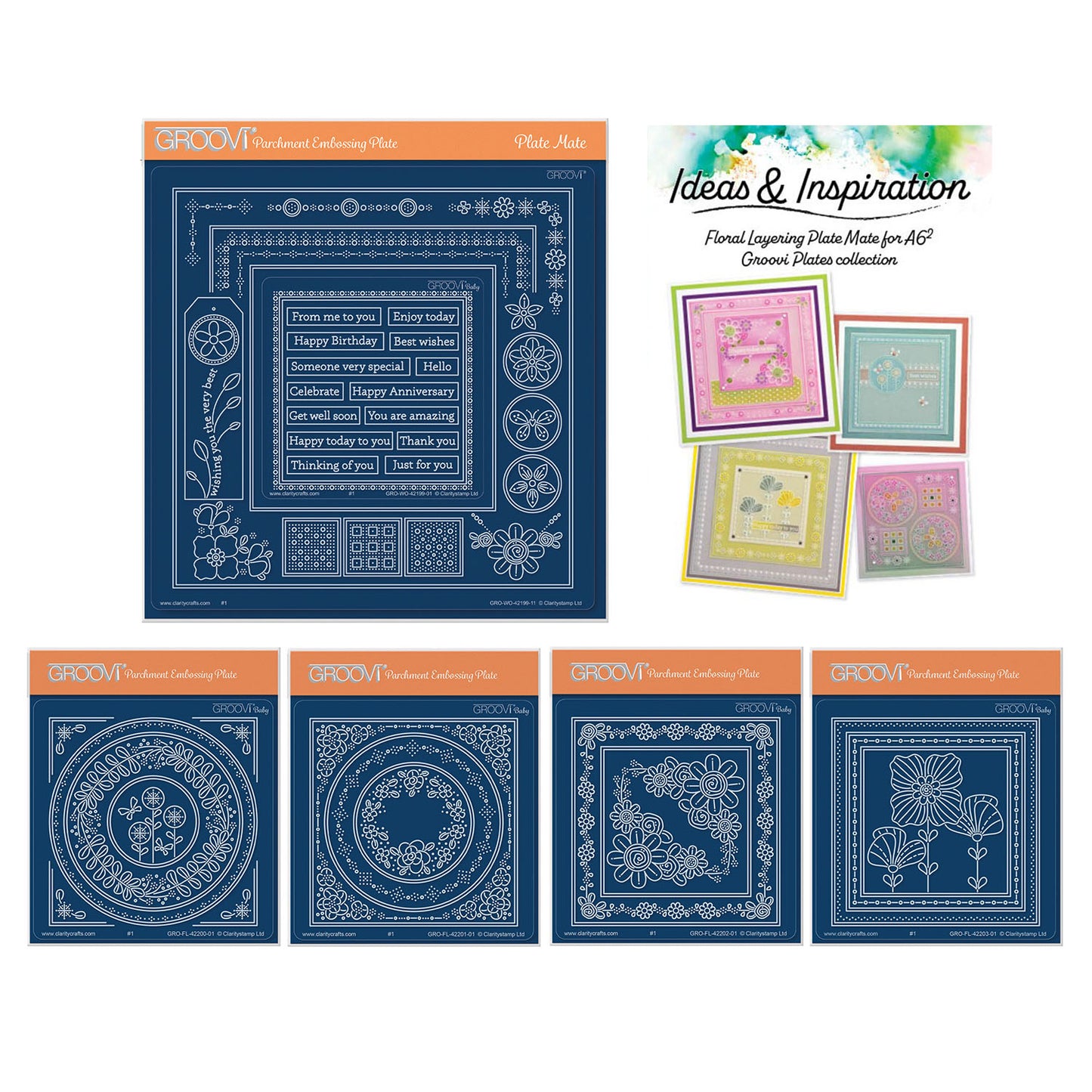 Floral Layering Plate Mate for A6 Square Plates Complete Collection with Ideas & Inspiration