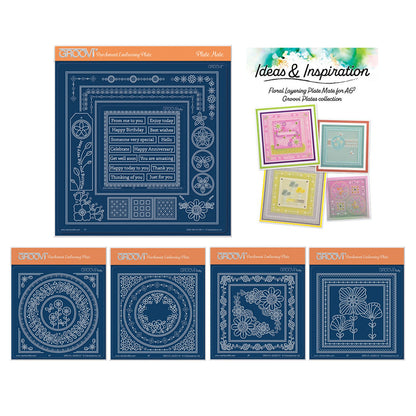 Floral Layering Plate Mate for A6 Square Plates Complete Collection with Ideas & Inspiration