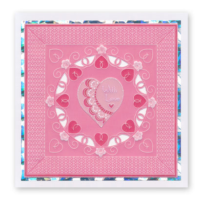 Tina's For You Floral Swirls & Corners All in One A5 Square Groovi Plate