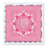 Tina's Floral Swirls & Corners All in One - For You A5 Square Groovi Plate