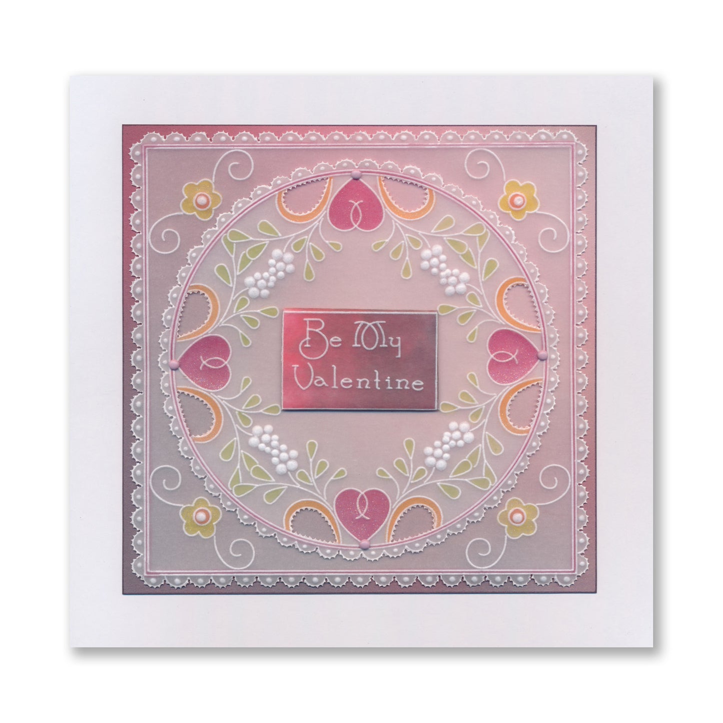 Tina's For You Floral Swirls & Corners All in One A5 Square Groovi Plate