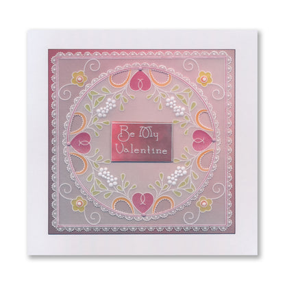 Tina's For You Floral Swirls & Corners All in One A5 Square Groovi Plate