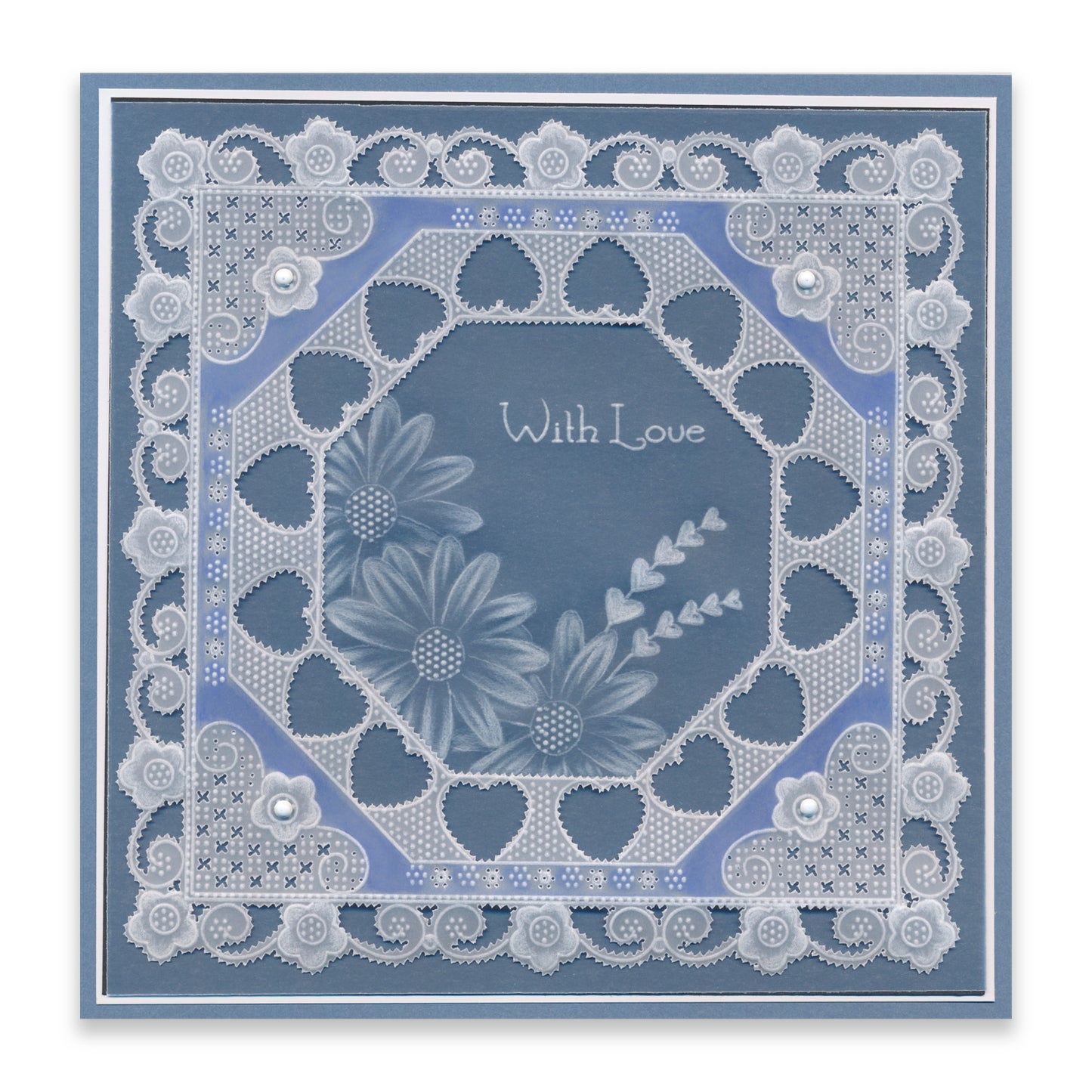 Tina's For You Floral Swirls & Corners All in One A5 Square Groovi Plate