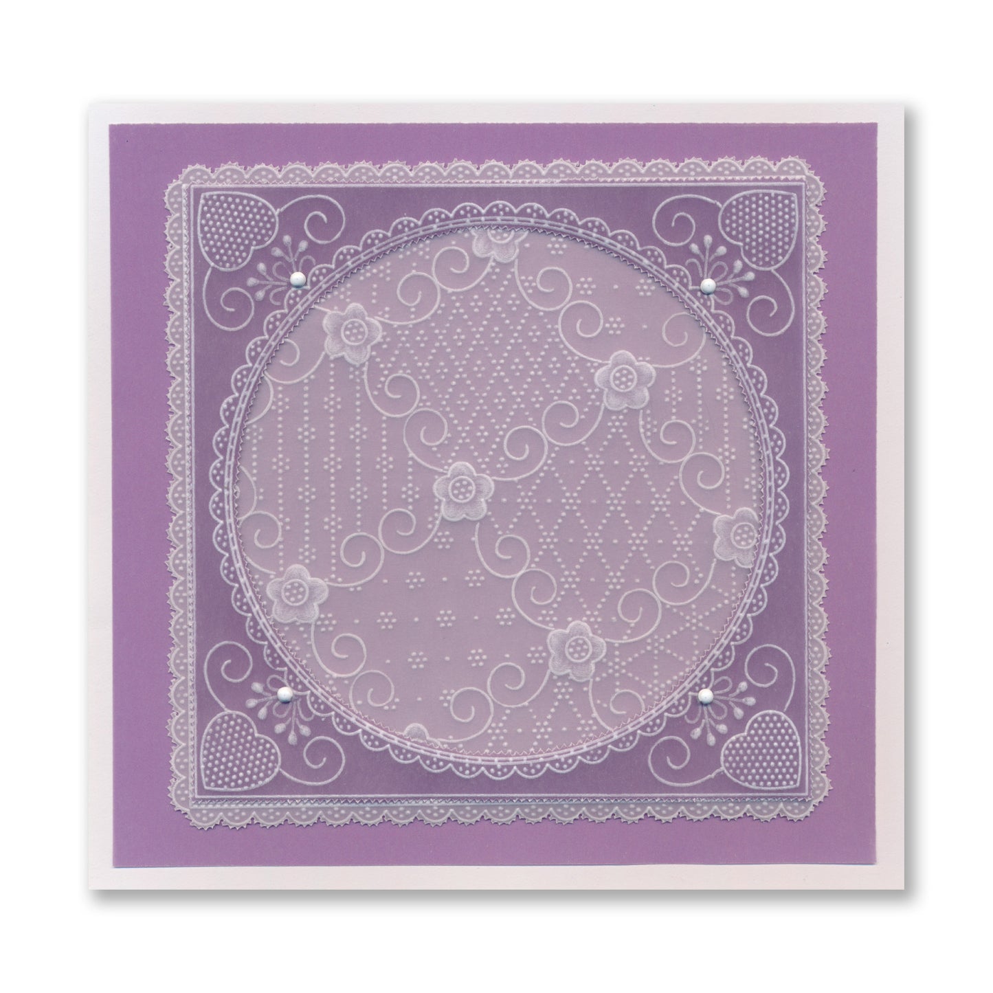Tina's For You Floral Swirls & Corners All in One A5 Square Groovi Plate