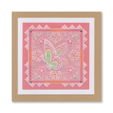 Tina's Floral Swirls & Corners All in One - For You A5 Square Groovi Plate