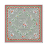 Tina's Floral Swirls & Corners All in One A5 Square Groovi Plate Collection & Parchment