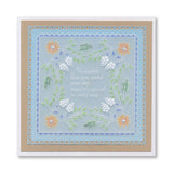 Tina's Floral Swirls & Corners All in One - Very Best Wishes A5 Square Groovi Plate