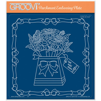 Linda's Dahlia Gift Box A5 Square Groovi Plate