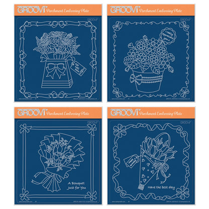 Linda's Floral Gifts A5 Square Groovi Plate Collection