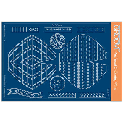 Blooms Tem-Plate A5 Groovi Plate with Instructions