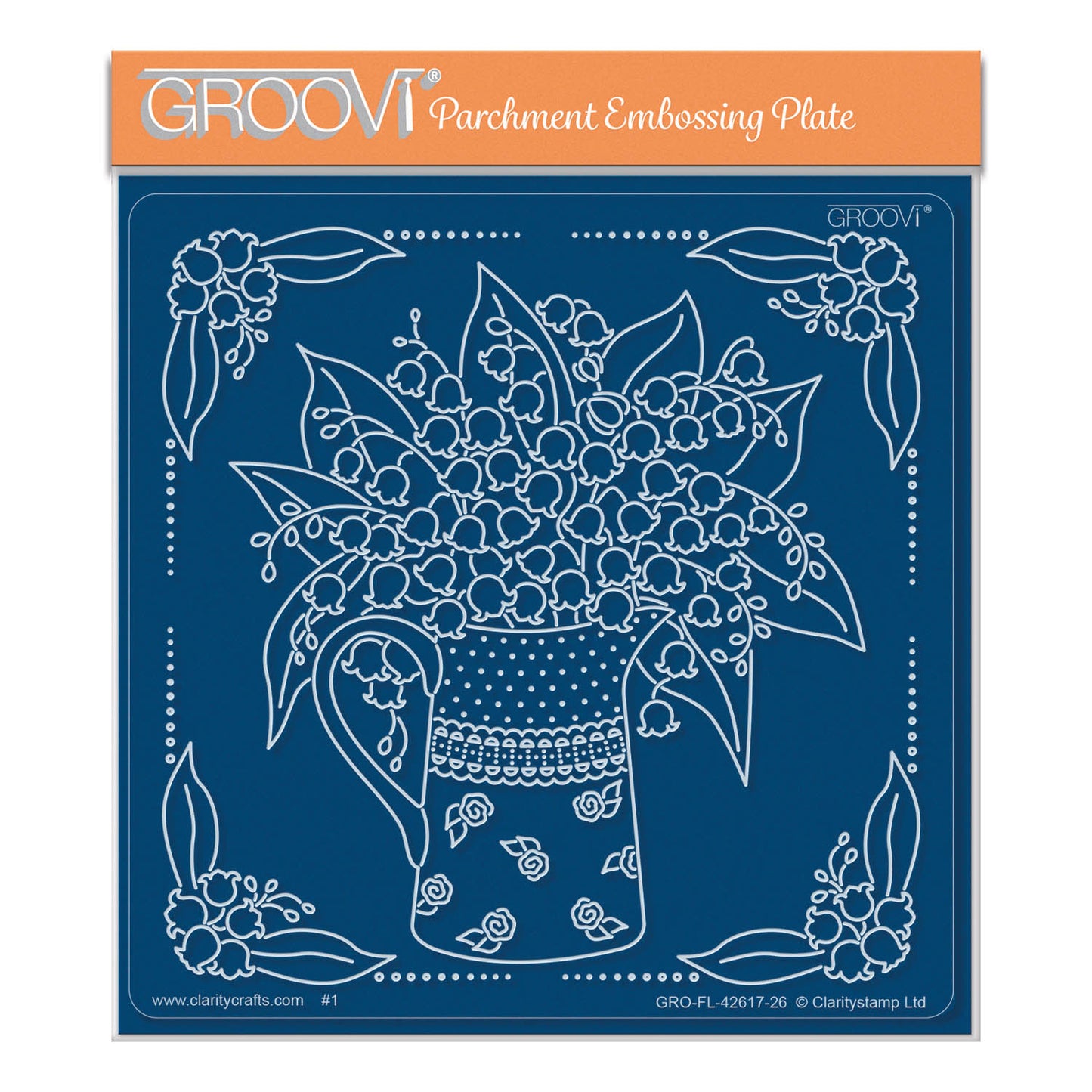 Linda's Lily of the Valley with Jug Midi Groovi Plate