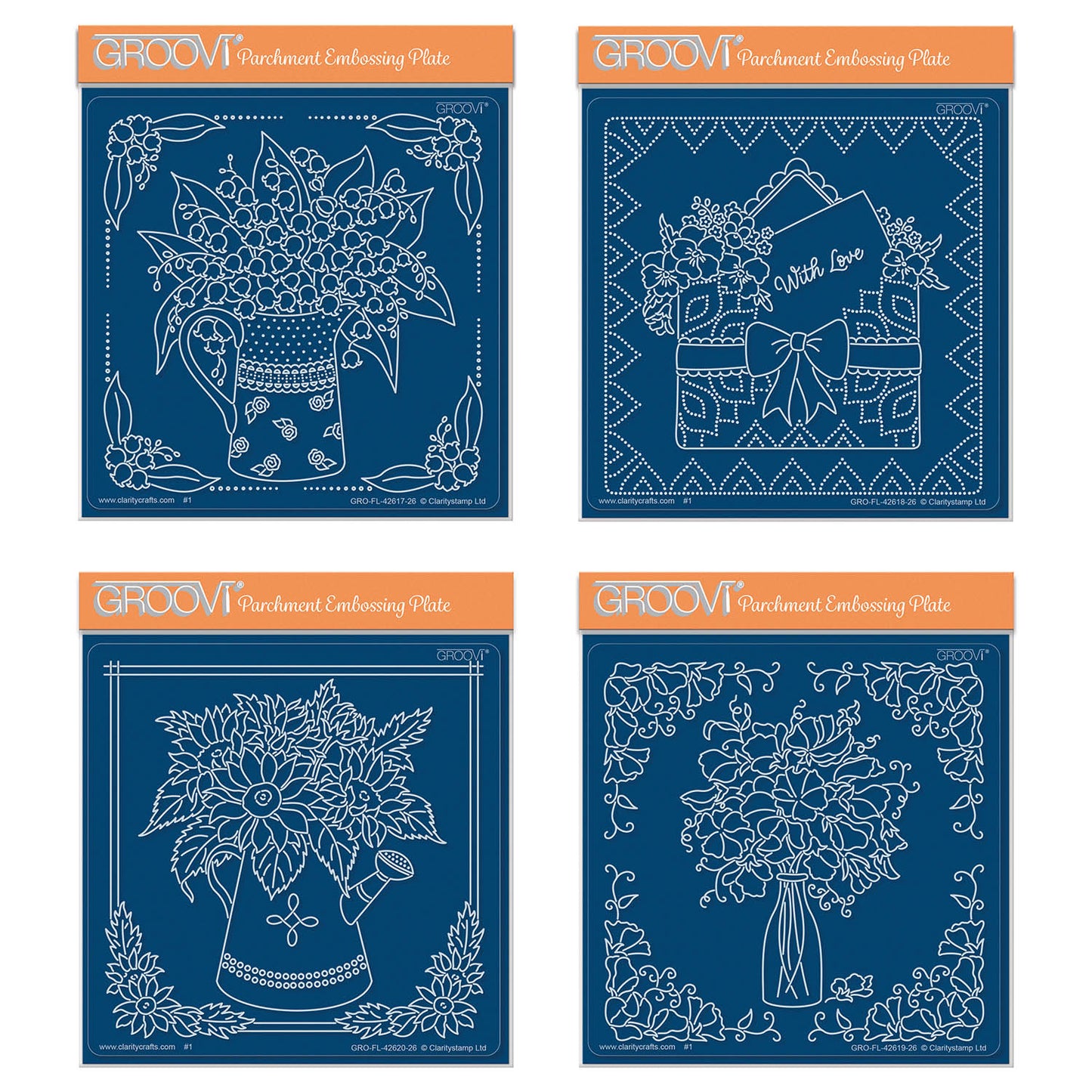 Linda's Floral Arrangements Midi Groovi Plate Quartet