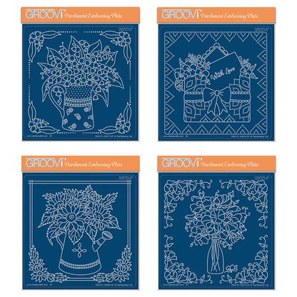 Linda's Floral Arrangements Midi Groovi Plate Quartet