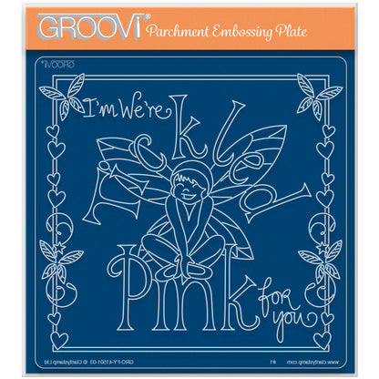 Mel's Tickled Pink A5 Square Groovi Plate