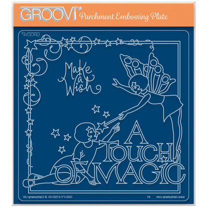Mel's A Touch of Magic A5 Square Groovi Plate