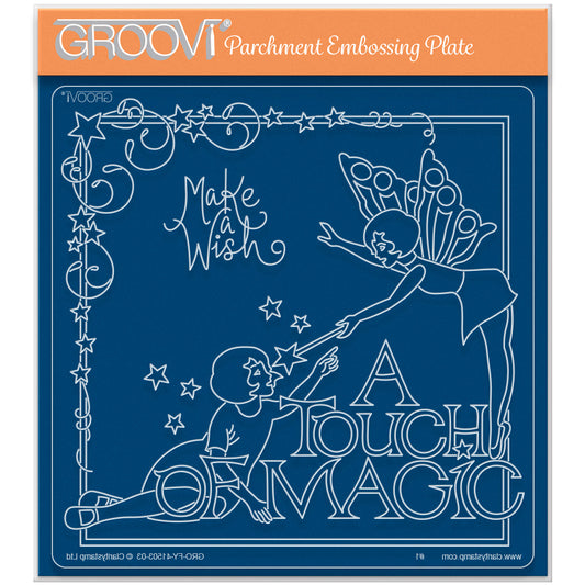 Mel's A Touch of Magic A5 Square Groovi Plate